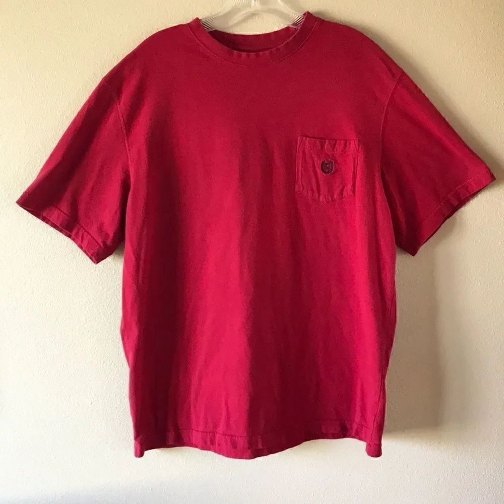 Chaps Mens Red T Shirt - Picture 2 of 5